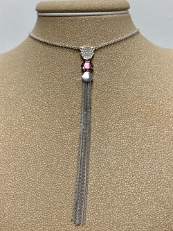 *Колье р.45-50 Родолит цв Белое  арт. 6-260442-00-33-512 вес 5,11 г - фото 165781 *Колье р.45-50 Родолит цв Белое  арт. 6-260442-00-33-512 вес 5,11 г - фото 165781