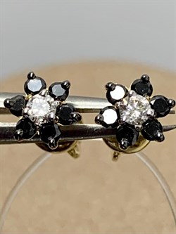 *Пусеты  Черный и Белый Бр цв Лимонное арт. 2-104-190-55-048 вес 1,49 г - фото 165836 *Пусеты  Черный и Белый Бр цв Лимонное арт. 2-104-190-55-048 вес 1,49 г - фото 165836