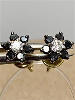 *Пусеты  Черный и Белый Бр цв Лимонное арт. 2-104-190-55-048 вес 1,49 г - фото 165837 *Пусеты  Черный и Белый Бр цв Лимонное арт. 2-104-190-55-048 вес 1,49 г - фото 165837