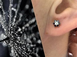 *Пусеты  Черный и Белый Бр цв Лимонное арт. 2-104-190-55-048 вес 1,49 г - фото 165845 *Пусеты  Черный и Белый Бр цв Лимонное арт. 2-104-190-55-048 вес 1,49 г - фото 165845