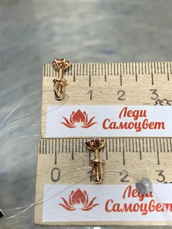 *Пусеты Рубин цв Красное арт 2-104-190-03-909 вес 1,48 г - фото 165849 *Пусеты Рубин цв Красное арт 2-104-190-03-909 вес 1,48 г - фото 165849