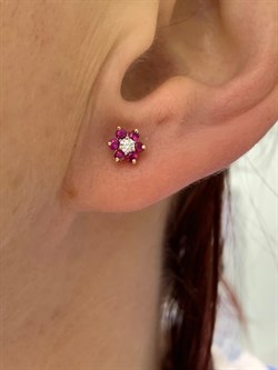 *Пусеты Рубин цв Красное арт 2-104-190-03-909 вес 1,48 г - фото 165855 *Пусеты Рубин цв Красное арт 2-104-190-03-909 вес 1,48 г - фото 165855