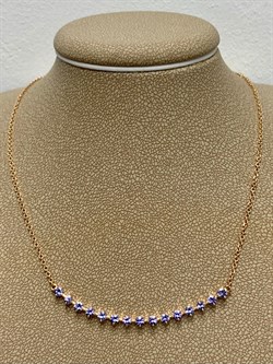 *Колье р.45-50 Танзанит цв Красное арт 6-160473-00-31-209 вес 4,07 г - фото 165875 *Колье р.45-50 Танзанит цв Красное арт 6-160473-00-31-209 вес 4,07 г - фото 165875