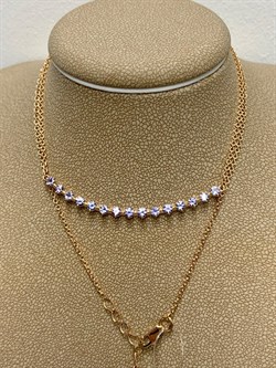 *Колье р.45-50 Танзанит цв Красное арт 6-160473-00-31-209 вес 4,07 г - фото 165877 *Колье р.45-50 Танзанит цв Красное арт 6-160473-00-31-209 вес 4,07 г - фото 165877