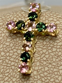 *Кулон Турмалин цв Лимонное арт 8-380391-00-60-416 (вес 1,36 г) - фото 165888