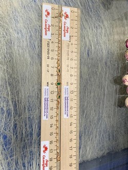 *Браслет р.18 Изумруд цв Красное 10-231-01-164 (вес 7,64 г) - фото 165894