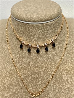 *Колье р.45 Синий Сапфир цв Красное 6-311-02-959 вес 4,42 г - фото 165912 *Колье р.45 Синий Сапфир цв Красное 6-311-02-959 вес 4,42 г - фото 165912