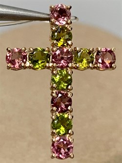 *Кулон Турмалин цв Красное 8-180332-00-60-479 вес 1,73 г - фото 165996 *Кулон Турмалин цв Красное 8-180332-00-60-479 вес 1,73 г - фото 165996