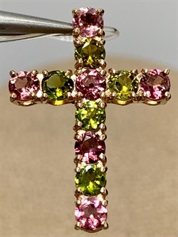 *Кулон Турмалин цв Красное 8-180332-00-60-479 вес 1,73 г - фото 165997 *Кулон Турмалин цв Красное 8-180332-00-60-479 вес 1,73 г - фото 165997