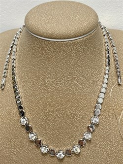 *Колье р.45 Белый Бр цв Белое арт 6-127-945 (вес 19,5 г) - фото 166051 *Колье р.45 Белый Бр цв Белое арт 6-127-945 (вес 19,5 г) - фото 166051