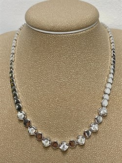 *Колье р.45 Белый Бр цв Белое арт 6-127-945 (вес 19,5 г) - фото 166054 *Колье р.45 Белый Бр цв Белое арт 6-127-945 (вес 19,5 г) - фото 166054