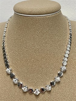 *Колье р.45 Белый Бр цв Белое арт 6-127-945 (вес 19,5 г) - фото 166055 *Колье р.45 Белый Бр цв Белое арт 6-127-945 (вес 19,5 г) - фото 166055