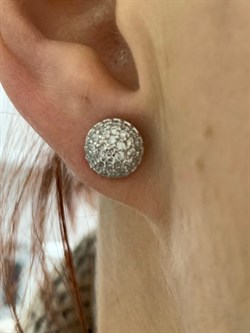 *Пусеты Белый Фианит арт. 02-1407/00КЦ-00-999 вес 1,77 г - фото 167429 *Пусеты Белый Фианит арт. 02-1407/00КЦ-00-999 вес 1,77 г - фото 167429