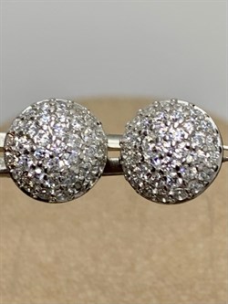 *Пусеты Белый Фианит арт. 02-1407/00КЦ-00-999 вес 1,77 г - фото 167431 *Пусеты Белый Фианит арт. 02-1407/00КЦ-00-999 вес 1,77 г - фото 167431