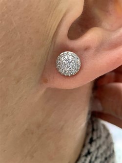 *Пусеты Белый Фианит арт. 02-1407/00КЦ-00-999 вес 1,77 г - фото 167433 *Пусеты Белый Фианит арт. 02-1407/00КЦ-00-999 вес 1,77 г - фото 167433