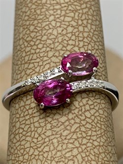 *Кольцо р.17 Розовый Топаз цв Белое арт. К222-6110ТРз-593 вес 2,08 г - фото 167930 *Кольцо р.17 Розовый Топаз цв Белое арт. К222-6110ТРз-593 вес 2,08 г - фото 167930