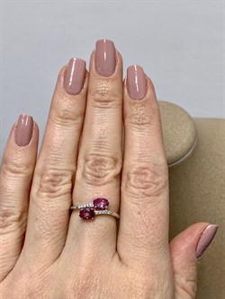 *Кольцо р.17 Розовый Топаз цв Белое арт. К222-6110ТРз-593 вес 2,08 г - фото 167931 *Кольцо р.17 Розовый Топаз цв Белое арт. К222-6110ТРз-593 вес 2,08 г - фото 167931