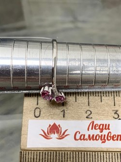 *Кольцо р.19 Розовый Топаз цв Белое арт. К222-6110ТРз-947 вес 2,17 г - фото 167944 *Кольцо р.19 Розовый Топаз цв Белое арт. К222-6110ТРз-947 вес 2,17 г - фото 167944