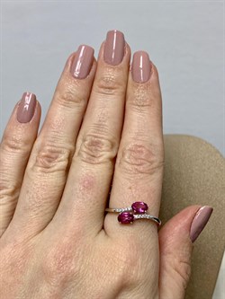 *Кольцо р.19 Розовый Топаз цв Белое арт. К222-6110ТРз-947 вес 2,17 г - фото 167949 *Кольцо р.19 Розовый Топаз цв Белое арт. К222-6110ТРз-947 вес 2,17 г - фото 167949