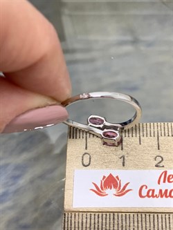 *Кольцо р.19 Розовый Топаз цв Белое арт. К222-6110ТРз-947 вес 2,17 г - фото 167950 *Кольцо р.19 Розовый Топаз цв Белое арт. К222-6110ТРз-947 вес 2,17 г - фото 167950