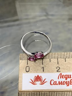 *Кольцо р.19 Розовый Топаз цв Белое арт. К222-6110ТРз-947 вес 2,17 г - фото 167951 *Кольцо р.19 Розовый Топаз цв Белое арт. К222-6110ТРз-947 вес 2,17 г - фото 167951