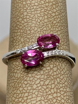 *Кольцо р.18,5 Розовый Топаз цв Белое арт. К222-6110ТРз-930 вес 2,16 г - фото 167975 *Кольцо р.18,5 Розовый Топаз цв Белое арт. К222-6110ТРз-930 вес 2,16 г - фото 167975