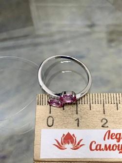 *Кольцо р.18,5 Розовый Топаз цв Белое арт. К222-6110ТРз-930 вес 2,16 г - фото 167978 *Кольцо р.18,5 Розовый Топаз цв Белое арт. К222-6110ТРз-930 вес 2,16 г - фото 167978