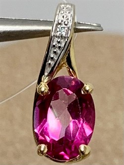 *Кулон Розовый Топаз цв Лимонное арт. П322-899ТРз-067 вес 0,88 г - фото 167999 *Кулон Розовый Топаз цв Лимонное арт. П322-899ТРз-067 вес 0,88 г - фото 167999