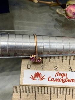 *Кольцо р.16 Розовый Топаз цв Красное арт. К122-6110ТРз-916 вес 1,99 г - фото 168020 *Кольцо р.16 Розовый Топаз цв Красное арт. К122-6110ТРз-916 вес 1,99 г - фото 168020
