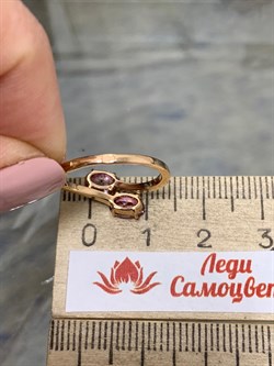 *Кольцо р.16 Розовый Топаз цв Красное арт. К122-6110ТРз-916 вес 1,99 г - фото 168027 *Кольцо р.16 Розовый Топаз цв Красное арт. К122-6110ТРз-916 вес 1,99 г - фото 168027