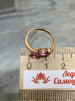 *Кольцо р.16 Розовый Топаз цв Красное арт. К122-6110ТРз-916 вес 1,99 г - фото 168028 *Кольцо р.16 Розовый Топаз цв Красное арт. К122-6110ТРз-916 вес 1,99 г - фото 168028