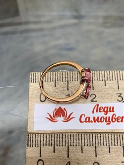 *Кольцо р.16 Розовый Топаз цв Красное арт. К122-6110ТРз-916 вес 1,99 г - фото 168029 *Кольцо р.16 Розовый Топаз цв Красное арт. К122-6110ТРз-916 вес 1,99 г - фото 168029