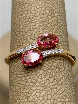 *Кольцо р.18 Розовый Топаз цв Красное арт. К122-6110ТРзк-077 вес 2,12 г - фото 168040 *Кольцо р.18 Розовый Топаз цв Красное арт. К122-6110ТРзк-077 вес 2,12 г - фото 168040
