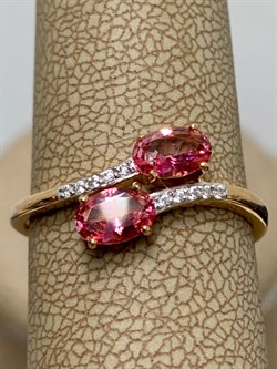 *Кольцо р.18 Розовый Топаз цв Красное арт. К122-6110ТРзк-077 вес 2,12 г - фото 168041 *Кольцо р.18 Розовый Топаз цв Красное арт. К122-6110ТРзк-077 вес 2,12 г - фото 168041