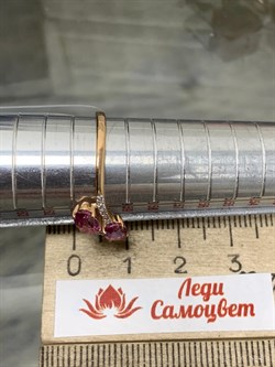 *Кольцо р.19 Розовый Топаз цв Красное арт. К122-6110ТРз-923 вес 2,21 г - фото 168050 *Кольцо р.19 Розовый Топаз цв Красное арт. К122-6110ТРз-923 вес 2,21 г - фото 168050