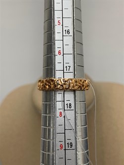 *Кольцо р.17,5 Триглав арт. 01-3260/0000-06-696 вес 2,56 г - фото 168753