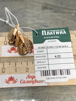 *Серьги Гранат цв Красное арт. 02-3837-00-204-1110-46-680 вес 4,02 г - фото 169233 *Серьги Гранат цв Красное арт. 02-3837-00-204-1110-46-680 вес 4,02 г - фото 169233
