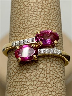 *Кольцо р.16 Поцелуйчик Розовый Топаз арт. 01-3259/00ТР-80-675 вес 2,18 г - фото 169403 *Кольцо р.16 Поцелуйчик Розовый Топаз арт. 01-3259/00ТР-80-675 вес 2,18 г - фото 169403