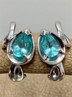 *Серьги Апатит цв Белое арт 2-206468-00-35-129 вес 3,41 г - фото 169873 *Серьги Апатит цв Белое арт 2-206468-00-35-129 вес 3,41 г - фото 169873