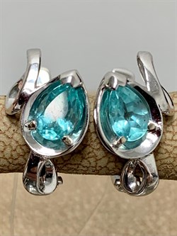 *Серьги Апатит цв Белое арт 2-206468-00-35-129 вес 3,41 г - фото 169874 *Серьги Апатит цв Белое арт 2-206468-00-35-129 вес 3,41 г - фото 169874