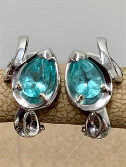 *Серьги Апатит цв Белое арт 2-206468-00-35-129 вес 3,41 г - фото 169875 *Серьги Апатит цв Белое арт 2-206468-00-35-129 вес 3,41 г - фото 169875