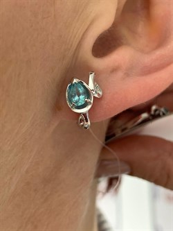 *Серьги Апатит цв Белое арт 2-206468-00-35-129 вес 3,41 г - фото 169877 *Серьги Апатит цв Белое арт 2-206468-00-35-129 вес 3,41 г - фото 169877