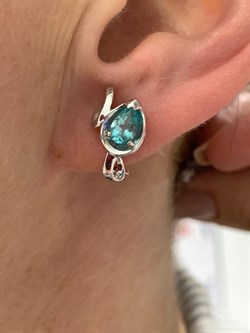 *Серьги Апатит цв Белое арт 2-206468-00-35-129 вес 3,41 г - фото 169878 *Серьги Апатит цв Белое арт 2-206468-00-35-129 вес 3,41 г - фото 169878