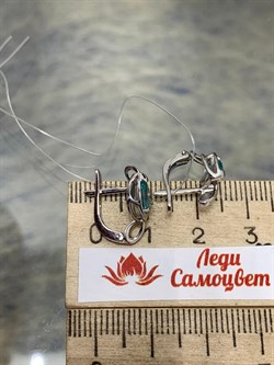 *Серьги Апатит цв Белое арт 2-206468-00-35-129 вес 3,41 г - фото 169879 *Серьги Апатит цв Белое арт 2-206468-00-35-129 вес 3,41 г - фото 169879