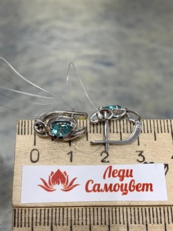 *Серьги Апатит цв Белое арт 2-206468-00-35-129 вес 3,41 г - фото 169880 *Серьги Апатит цв Белое арт 2-206468-00-35-129 вес 3,41 г - фото 169880