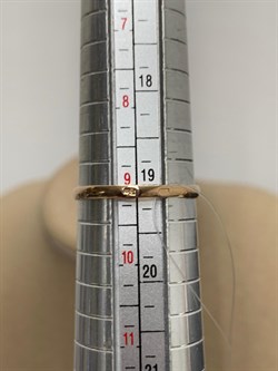 *Кольцо р.19 Черный Жемчуг д.6-7 цв Красное арт. К140-2875М32-501 Вес 3,95 г - фото 170896