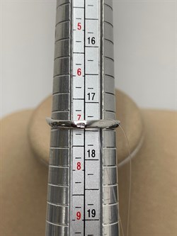 *Кольцо р.17,5 Голубой Топаз цв Белое арт. К220-815Т-273 вес 2,98 г - фото 170921