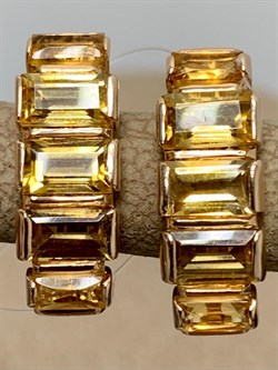 *Серьги Цитрин цв Красное арт С120-5473Ц-963 вес 3,06 г - фото 171064 *Серьги Цитрин цв Красное арт С120-5473Ц-963 вес 3,06 г - фото 171064