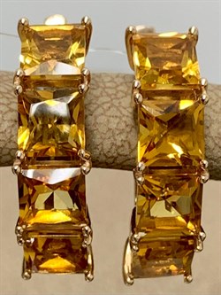 *Серьги Цитрин цв Красное арт. С120-2413Ц-003 вес 4,39 г - фото 171084 *Серьги Цитрин цв Красное арт. С120-2413Ц-003 вес 4,39 г - фото 171084