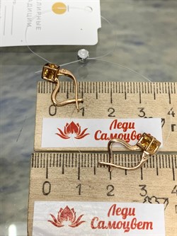 *Серьги Цитрин цв Красное арт. С120-5677Ц-961 вес 2,69 г - фото 171090 *Серьги Цитрин цв Красное арт. С120-5677Ц-961 вес 2,69 г - фото 171090